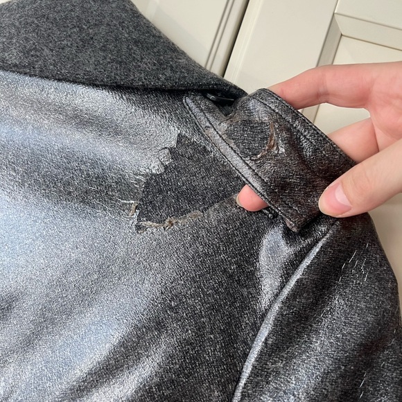 Burberry Wool Coated Trench Coat - Picture 6 of 6